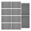 Waterproof Printable PVC Fursuit Eye Mesh Sheets Black 11