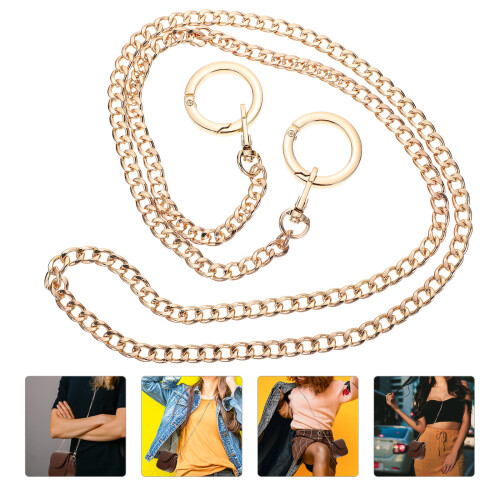 Cross Body Bag Strap Handbag Replacement Chain With Clasp 120Cm 1