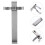 Stainless Steel Flashlight Clip Belt Mount Adjustable Silver 10