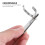 Stainless Steel Flashlight Clip Belt Mount Adjustable Silver 6