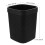 Small Plastic Trash Can Black 1set 11.4x9.1x8.9in 2