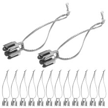 1000Pcs Silver DIY Ornament Hangers Caps for Christmas Decor Use