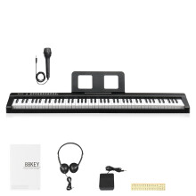 88 Key Full Size Semi-Weighted Keyboards Digital Piano w/ MIDI Bluetooth Headphone