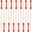 100Pcs Engångs Fruktpinnar Cocktail Dryckspinnar Fest 1
