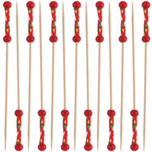 100Pcs Engångs Fruktpinnar Cocktail Dryckspinnar Fest