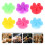 6Pcs Silikon Drycksmarkörer Blomformade Vinglasidentifierare För Bar 4
