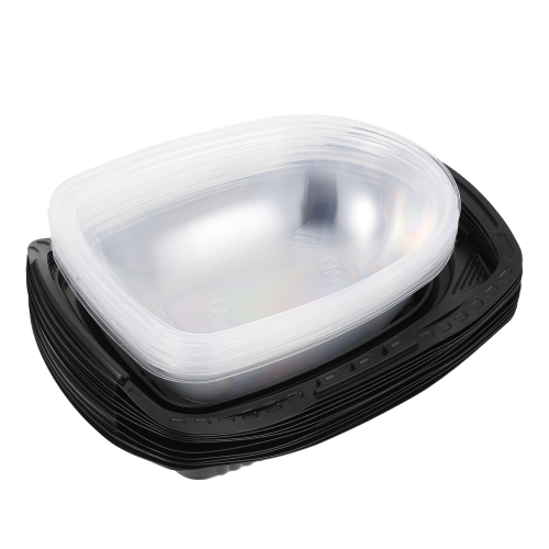 10Pcs Engångs Matlåda Med Transparent
