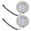 2Pièces Ampoules LED Pour Cuisson Design Argenté Verre ABS 11