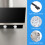 2Pièces Ampoules LED Pour Cuisson Design Argenté Verre ABS 9