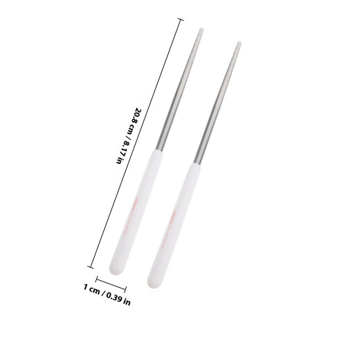 1 Set Resebestick I Rostfritt Med Etui 1