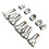 2 Set Ventilförsedda Hylsor Och Lock För Bil Lastbil Däckventiler Kit 1