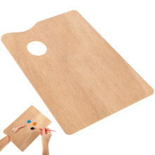 Palette Art En Bois, Palette De Peinture Avec Bords Arrondis