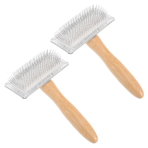 Stickfästborste Med Trähandschake För Hantverk Och DIY