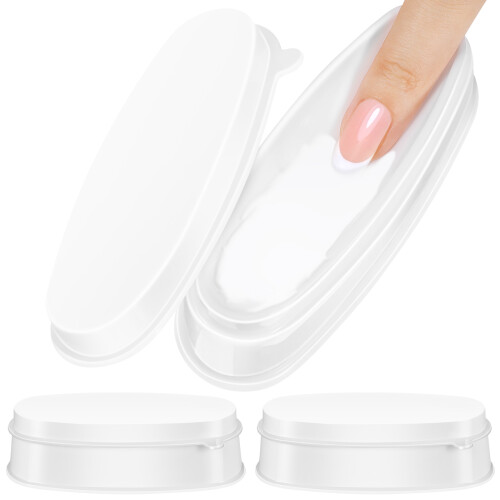 3St Fransk Dip Nagelbrickor i Plast
