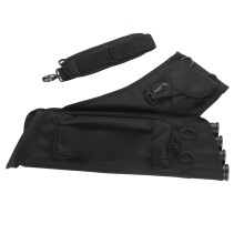 Tragbare Pfeilhalter-Aufbewahrungstasche, 4-Rohr-Akku aus Oxford-Stoff, 51,3 cm, Schwarz