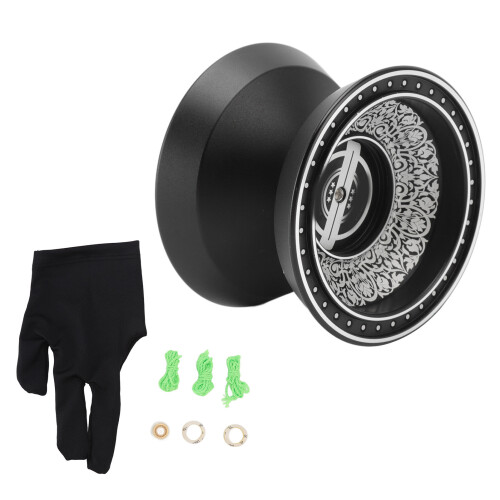 Black Responsive Yoyo for Beginners Stylish Player Toy with Spare String Gift 1