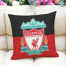 (2) Football Cushion Club Cover Liverpool Chelsea Home Decor 45x45cm Case Pillow