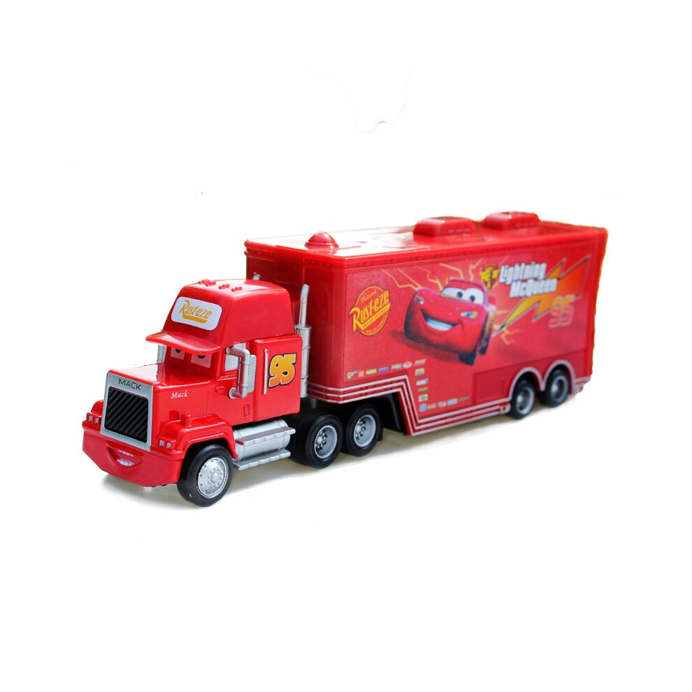 (-95-2) Pixar Childrens Cars Toy Car Model Kesun Storm Uncle Alloy Truck Mac Red