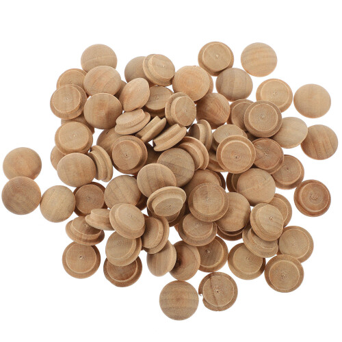 100 Unidades Tapones De Madera Para Orificios De Tornillo En