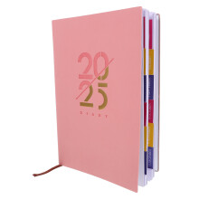 Planner Book Cuaderno Doméstico 2025 Tamaño A5 Papel Académico