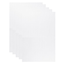 5 Pièces Tissu Coton Pour Broderie Croix Blanc Créatif Loisir