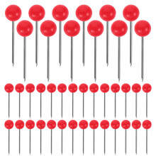 500 Pièces Punaises À Bouton Sphérique En Acier Inoxydable Rouge