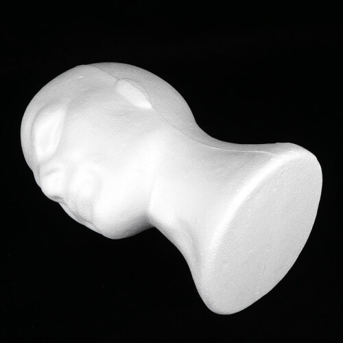 Mannequin Tête Blanche Masculin Pour Écharpe Perruque 2