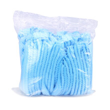 100 Pièces Bonnet Chirurgical Jetable En Tissu Non Bleu