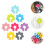 16 Pièces Marqueurs De Vin En Silicone Fleurs Couleurs 9