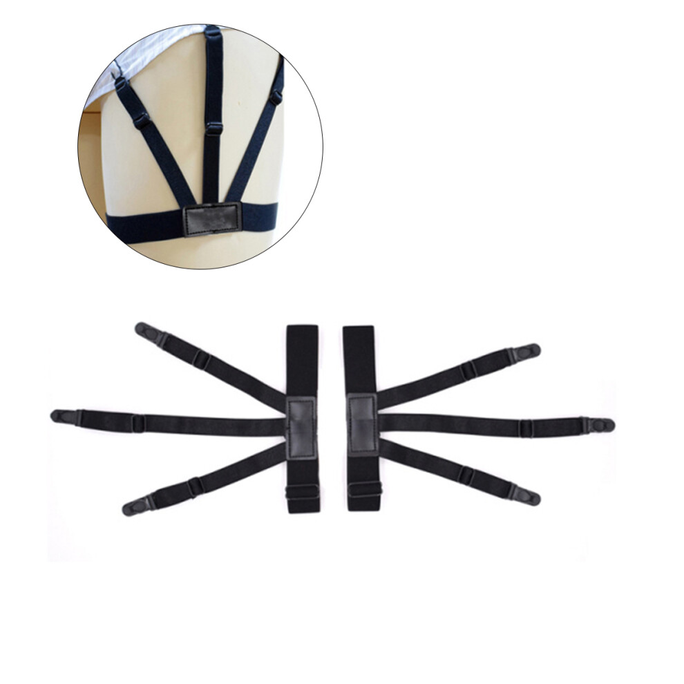 Thigh Shirt Stays Garters Regolabili In Nylon Clip