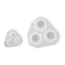2Stk DIY Silikonform Pyramiden Schmuckguss Resin Mold Weiß Vielseitig