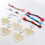 5 Pezzi Set In Legno Forma Cuore Con 3