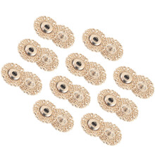 10 Pezzi Fibbie Metalliche 18 Mm A Forma Fiocco Neve Per Cucito