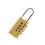 1 Pezzo Serratura Con Codice 4 5,7X2X1 Cm In Rame 10