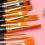 13Pcs Nylon Painting Brushes Wood Handle Assorted Colors Drawing Set 9