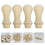 20 Pezzi Impugnature In Legno Per Cera E 6