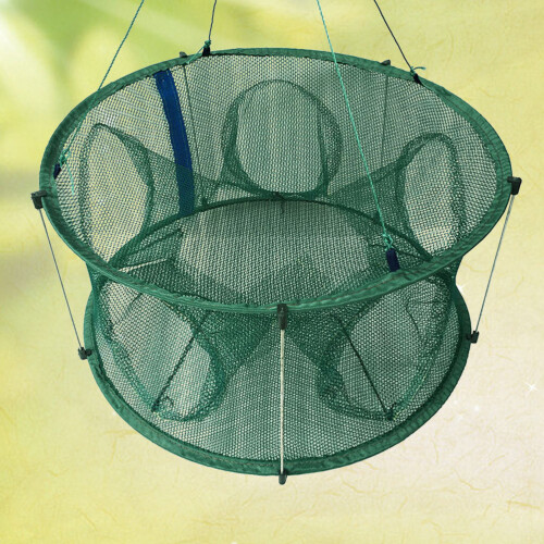 Rete Automatica Pieghevole In Per Gamberi Verde 50 Cm 2