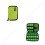 Waterproof 2 Layer Usb Custodia Organizzatore Gadget Verde 2