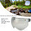 Motorcycle Helmet Visor Silver Retro Design with Adjustable Buckle 3