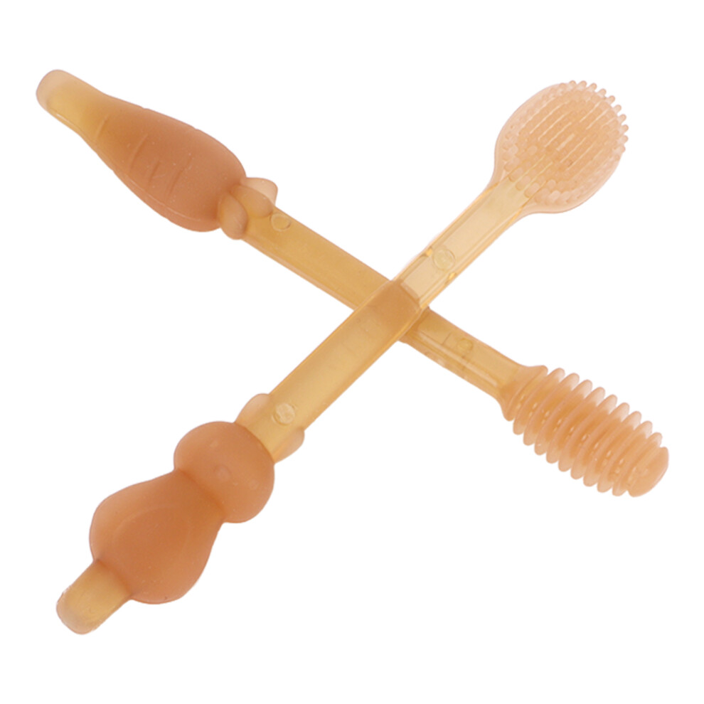 Baby Silicone Finger Toothbrush & Tongue Cleaner Set, 9cm