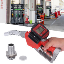 1in BSP Fuel Nozzle with 3-Position Auto Lock & Digital Flow Meter