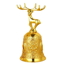 Vintage Hand Call Bell Deer/Christmas Tree Handle-Golden deer
