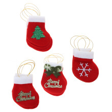 Mini Christmas Stockings 16pcs/set Wrapping Stocking Pendant