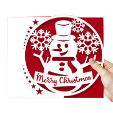 Christmas Snowman Greeting Cards Metal Cutting Dies Stencil DIY