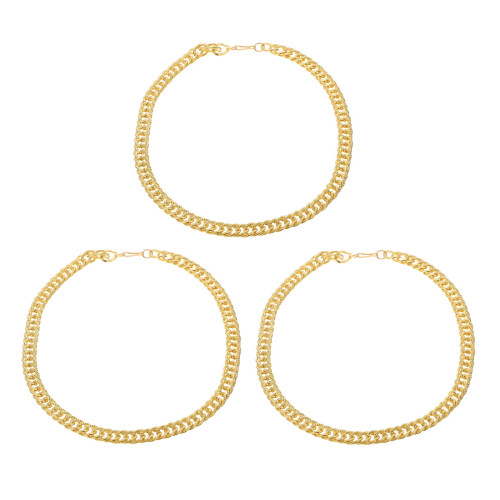 3Stk Punkstyle Halskette Imitation Eisen Accessoires