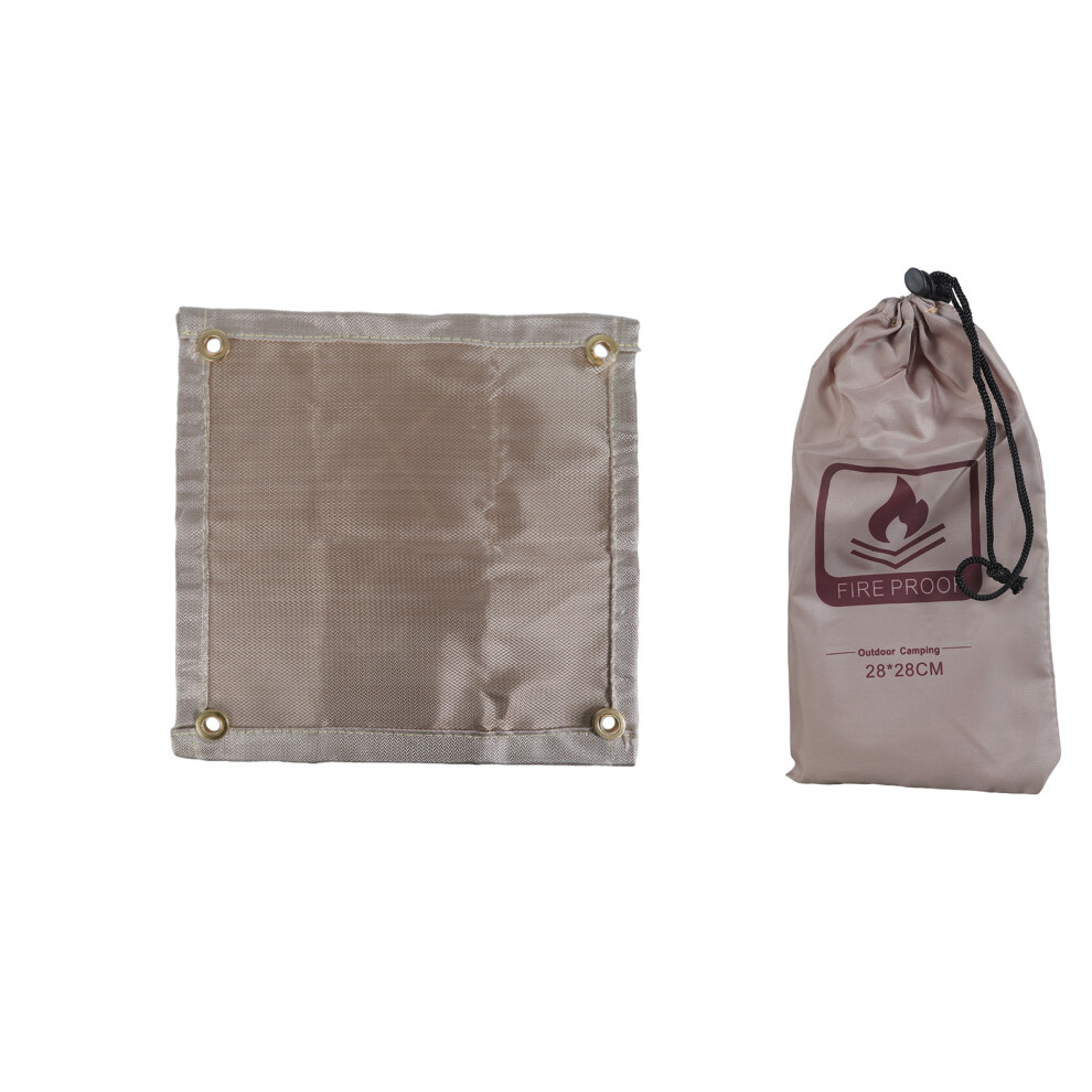 Foldable Heat Resistant Flame Retardant Blanket Fireproof-28X28 7732000170355