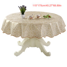 Vibrantly Color PVC Round Tablecloth Ideal-115 175 Brilliant