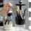 Stylish Makeup Tool Holder With-Milk white Red Planet 6