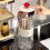 Stylish Makeup Tool Holder With-Milk white Red Planet 7