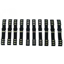 24Mm Waterdichte Siliconen Horlogeband Met Roestvrijstalen Sluiting Zwart